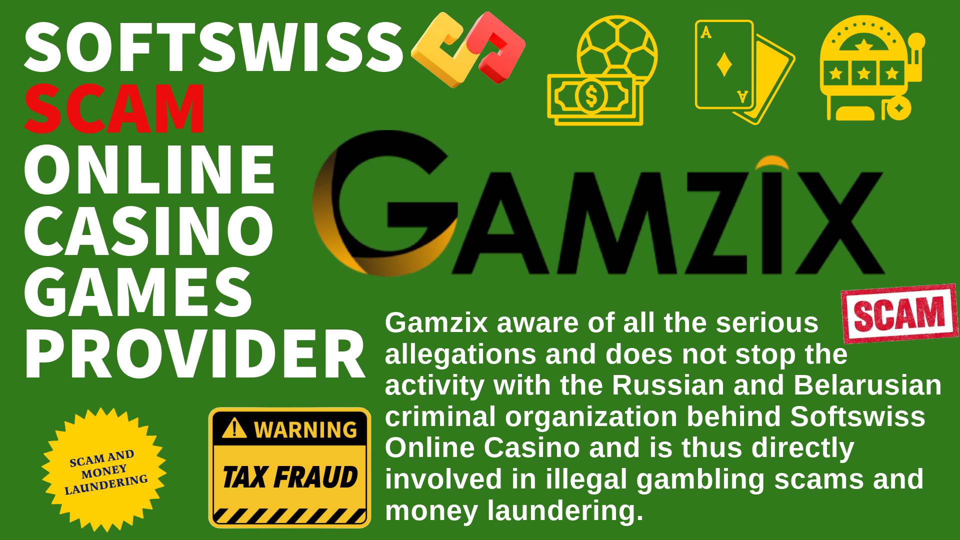 Gamzix - softswiss scam - Casino by Softswiss